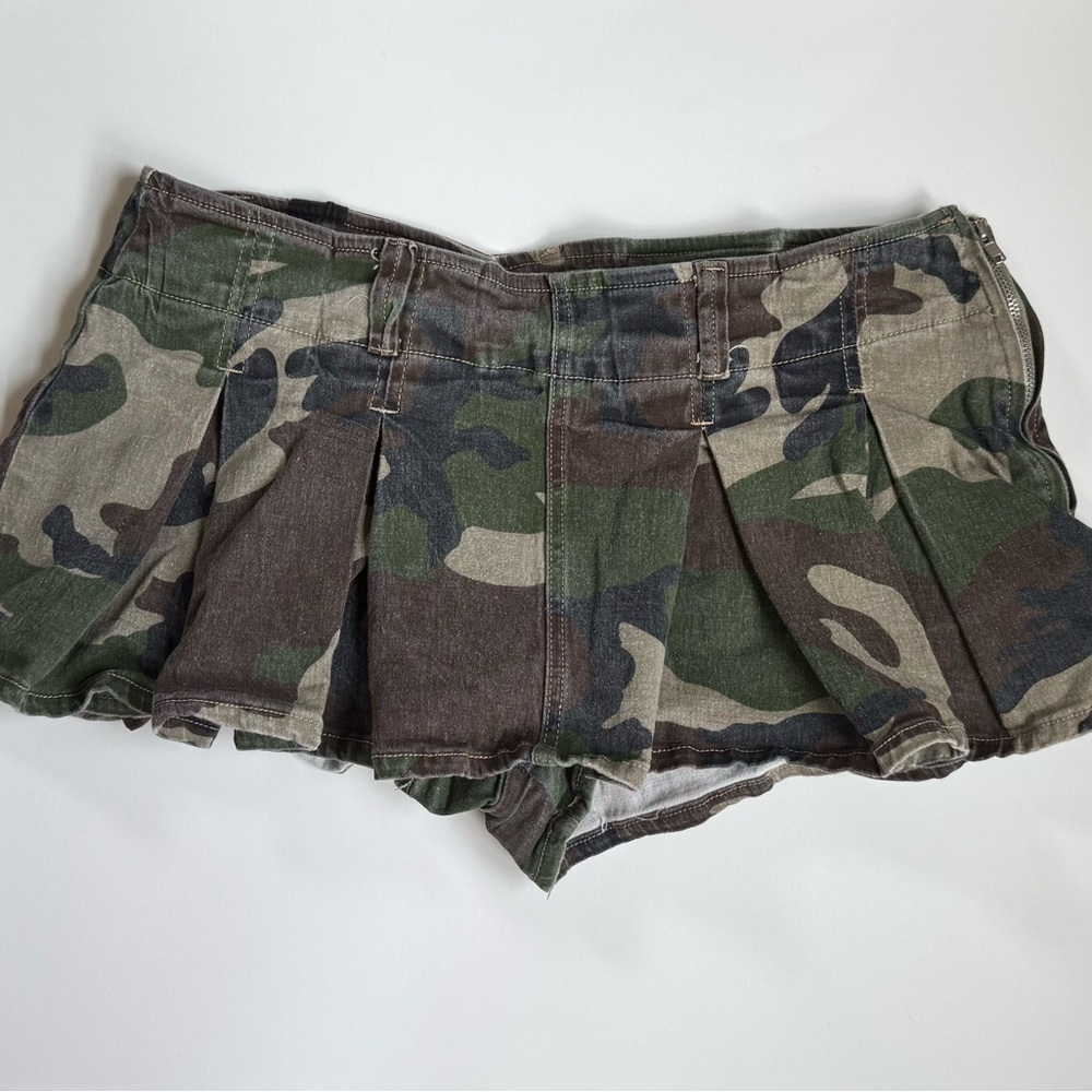 Almost Famous Camo Micro Mini Skirt